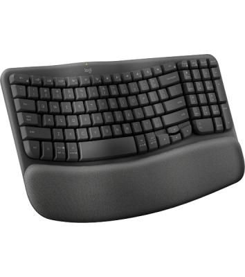 Клавиатура Logitech Wave Keys беспроводная, Bluetooth, радиоканал, серый