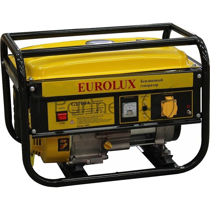 Электрогенератор бензиновый Eurolux G2700A, 2.2 кВт, 76 дБ, 35 кг