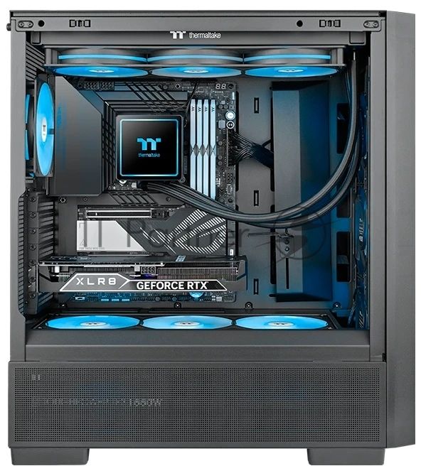 Система жидкостного охлаждения Thermaltake TH360 V3 ARGB Sync AIO черный, 360 мм, 3x120 мм, 500-2500 об/мин, 37.8 дБ, 4 pin PWM, ARGB