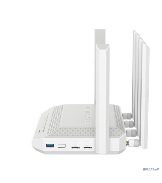 Мультигигабитный интернет-центр Netcraze Hero 5G (NC-4110) с модемом 5G, двумя слотами для SIM-карт, Mesh Wi-Fi 6 AX3000, Smart-коммутатором 1×2.5G и 4×1G, многофункциональными портами USB 3.0 и 2.0