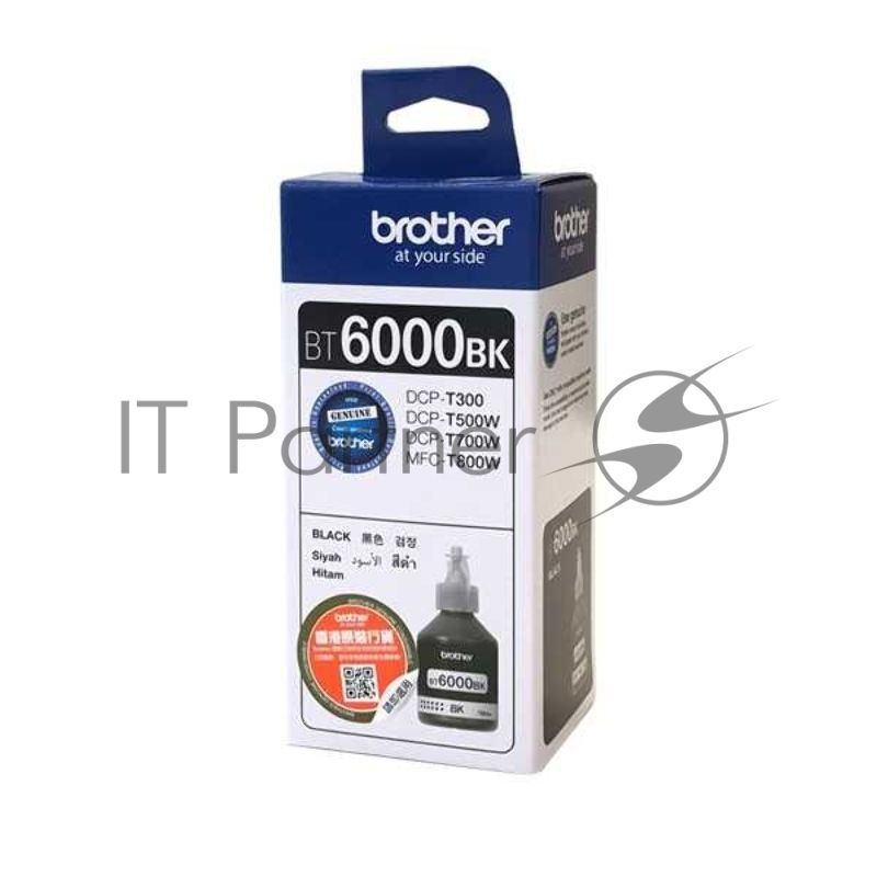 Чернила пигментные Brother BT6000BK черный (108 мл, 6000 стр.) для Brother DCP-T300/T500W/T700W