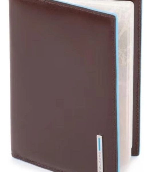 Обложка для паспорта Piquadro Blue Square PP5255B2/MO, коричневый, натур.кожа