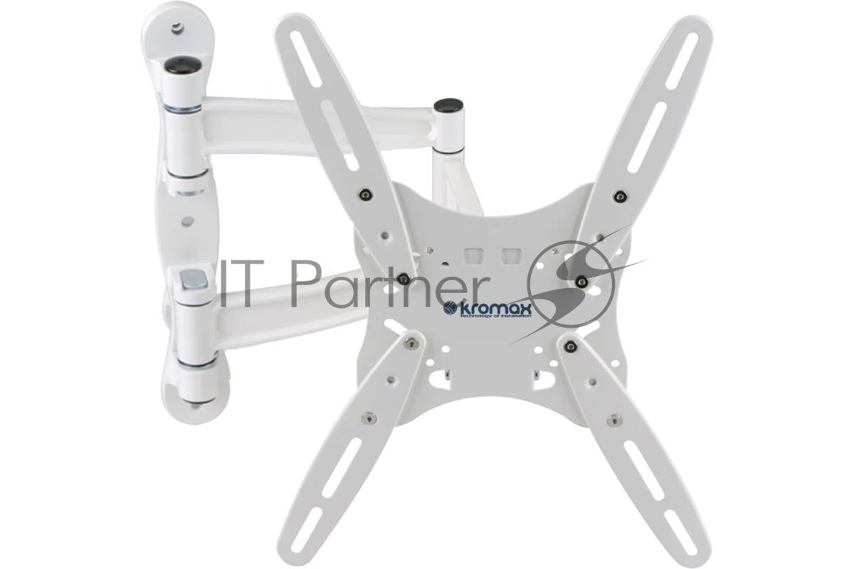 Кронштейн для телевизора Kromax TECHNO-5 белый, 15"-55" макс. 35 кг, настенный, поворот и наклон