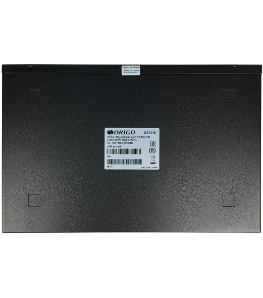 Коммутатор ORIGO OS3218/A1A, 16×1 Гбит/с + 2×10 Гбит/с SFP+, управляемый