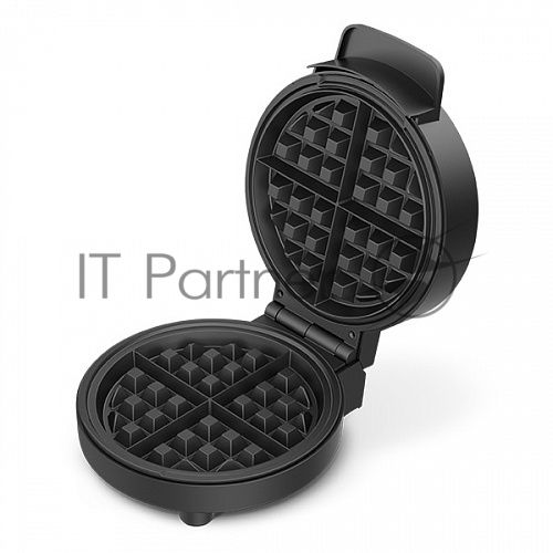 Вафельница BQ ST1009 черный/стальной, WAFFLE. 1000 Вт, приготовление 4 вафель одновременно, антипригарное покрытие панелей Non-Stick PRO, равномерный нагрев, теплоизолированная ручка, противоскользящие ножки, 2 индикатора работы: нагрева и питания, диапаз