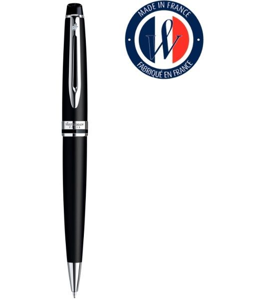Ручка шариковая Waterman Expert 3 (CWS0951900) Muted Black CT M, синие чернила, подарочная коробка