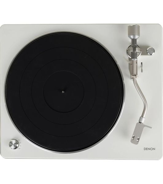 Проигрыватель винила Denon DP-400F, частично автоматический, белый