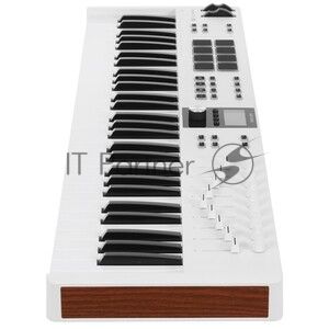Клавиатура MIDI 231535 Arturia KeyLab Essential 61 mk3 Rose Quartz 61 клавиша, LCD дисплей, 9 энкодеров, 8 пэдов, 9 фейдеров, 12 кнопок управления, колеса высоты тона и модуляции, 1/4" Jack вход для педали, MIDI выход, Type-C