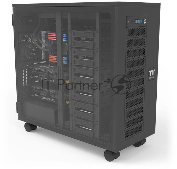 Компьютерный корпус Thermaltake AX700 Glass черный без БП XL-ATX 18x120мм 18x140мм 2x200мм 4xUSB 3.0 audio bott PSU