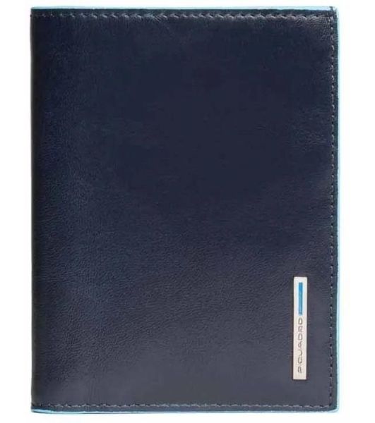 Кошелек мужской Piquadro Blue Square PU1393B2/BLU2, натур.кожа, темно-синий