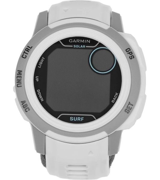 Умные часы Garmin Instinct 2S Solar Surf Edition Ericeira, 0.79" PMOLED, Wi-Fi, Bluetooth 4.2, NFC, IP68, черный / белый