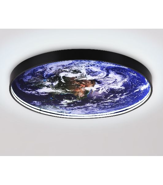 Настенно-потолочный светодиодный светильник Ambrella light FW11135 BK черный 38W LED 3000-6400K D600*38