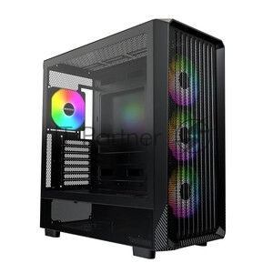 Компьютерный корпус Montech X5 черный без БП ATX 4x120мм 1xUSB2.0 1xUSB3.0 audio bott PSU