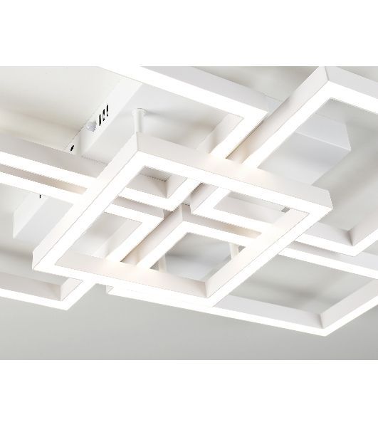 Потолочный светодиодный светильник Ambrella light FA1011/4+1 WH белый 90W 3000K-6400K 710*490*95 (ПДУ ИК)