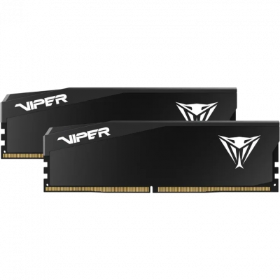 Оперативная память Patriot Viper Elite 5 Ultra, DDR5, 32GB (2x16GB), 6000 MHz, CL28, с радиатором, чёрный