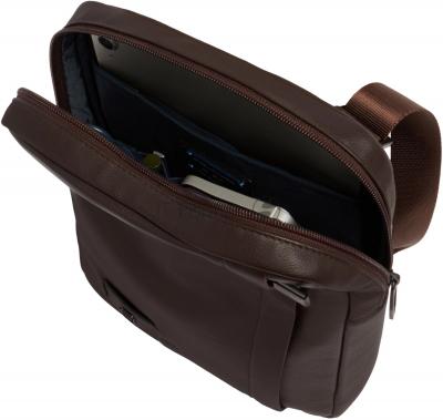Сумка кросс-боди мужская Piquadro Russel CA1816W137/TM темно-коричневая натур.кожа