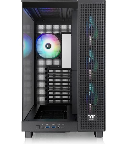 Компьютерный корпус Thermaltake View 380 XL TG ARGB черный без БП E-ATX 2x120мм 2xUSB3.0 audio bott PSU
