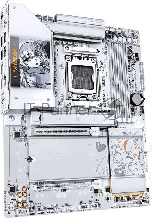 Материнская плата Gigabyte B850 AORUS ELITE-P ICE, AM5, AMD B850, 4xDDR5, 2xSATA, 4xM.2, 1xPCIe 5.0 x16, 1xPCIe 4.0 x4, 1xHDMI, 1x5Gb LAN, 2xUSB 3.2 Gen 2 Type-C, 2xUSB 3.2 Gen 2 Type-A, 4xUSB 3.2 Gen 1, 4xUSB 2.0, 2x3.5 мм, 7.1, ATX