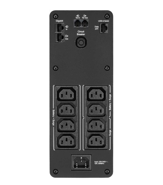Источик бесперебойного питания APC  Back-UPS Pro BR 1200VA/720W, Sinewave,8xC13 Outlets(2 Surge & 6 batt.), AVR, LCD, Data/DSL protect, USB