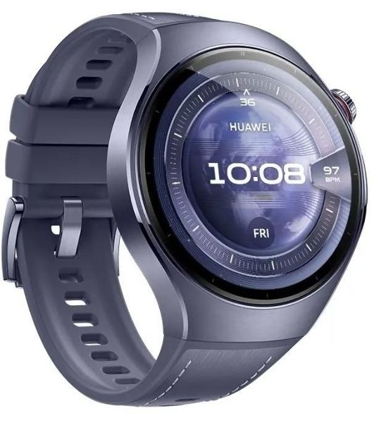 Умные часы Huawei Watch 5 Rates-L39L, 1.5" LTPO AMOLED, Wi-Fi, Bluetooth, NFC, IP69, серый / пурпурный