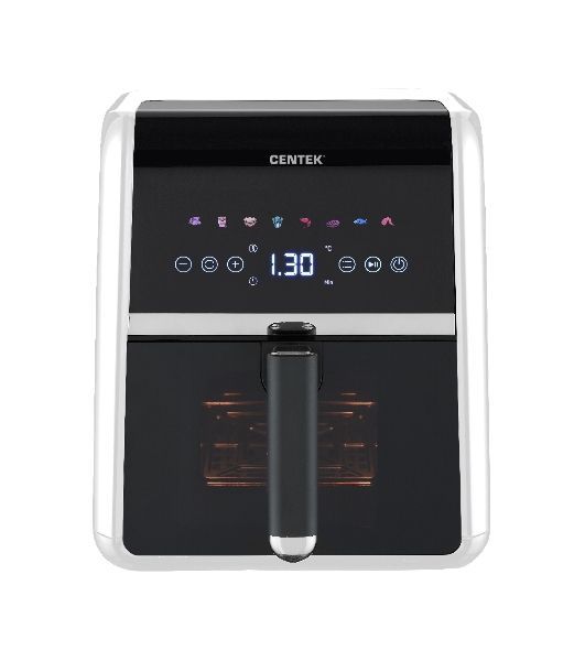 Аэрогриль Centek CT-3188 черный, 1500 Вт, 5 л, сенсор, 8 программ