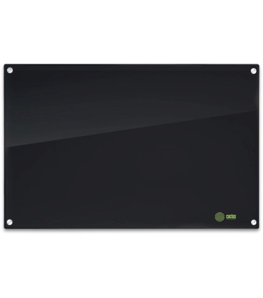 Доска стеклянная Cactus CS-GBD-120x150-BK-TM Сквозное крепление стеклянная черный 120x150см стекло крепления