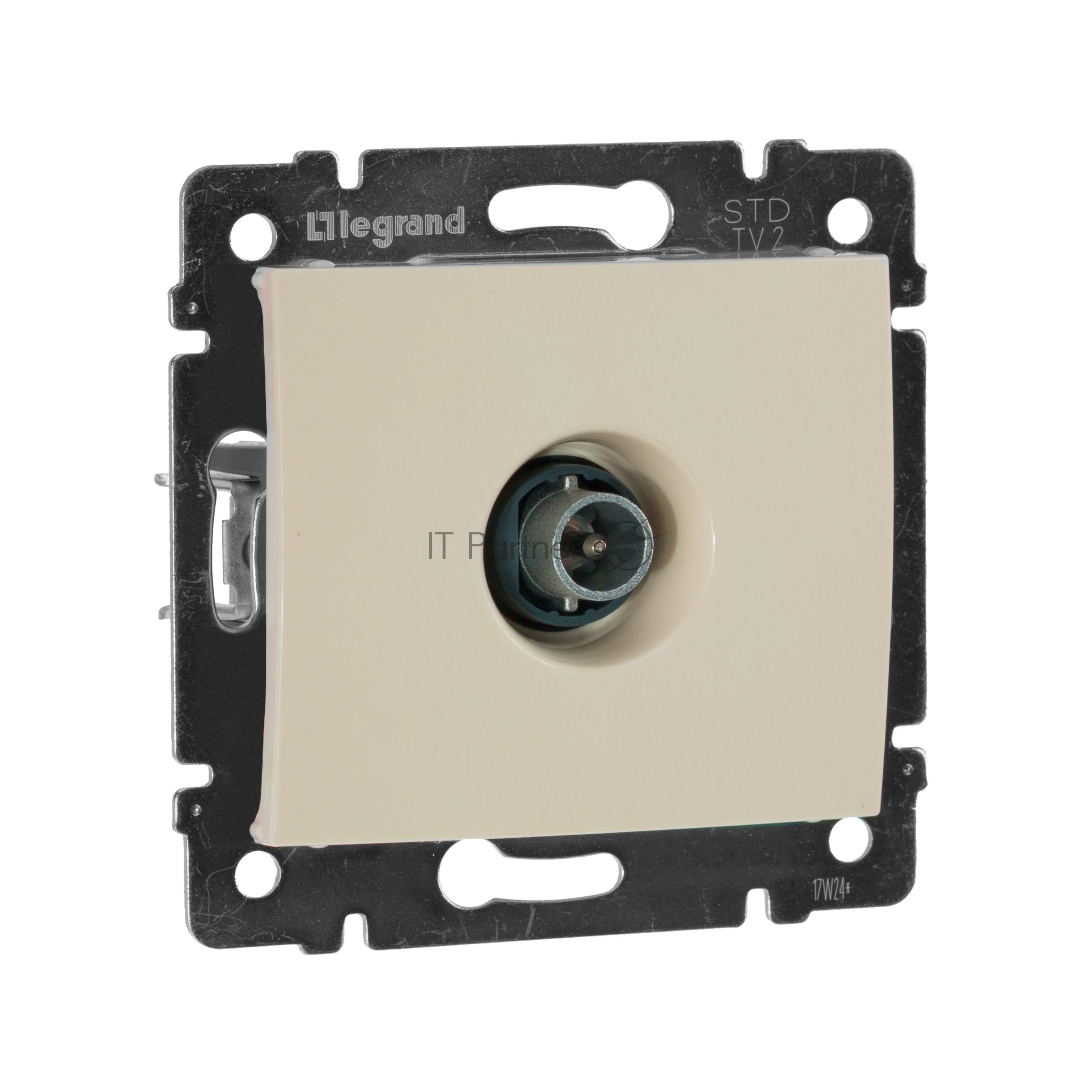 Телевизионная розетка Legrand Valena 774330, оконечная, крем, 10 дБ