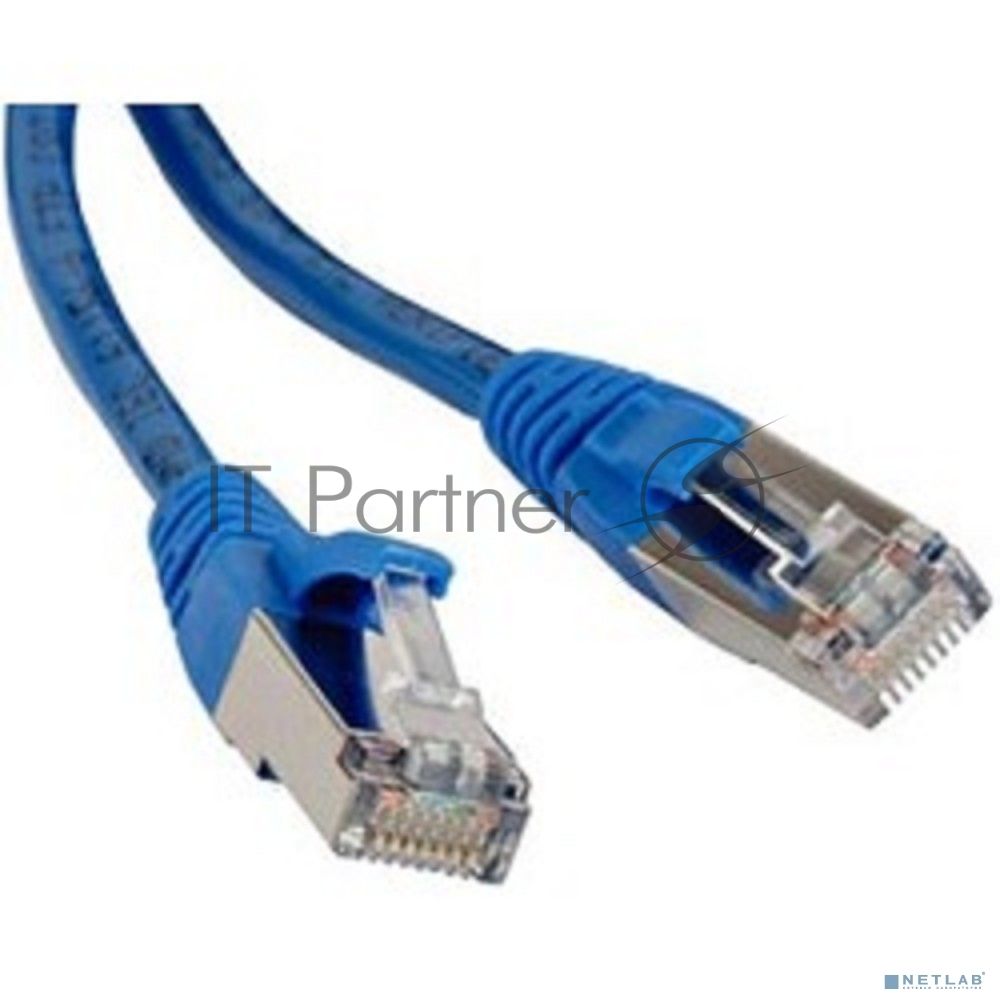 Патч-корд Hyperline PC-LPM-STP-RJ45-RJ45-C5e-5M-LSZH-BL F/UTP, экранированный, Cat.5е, LSZH, 5 м, синий