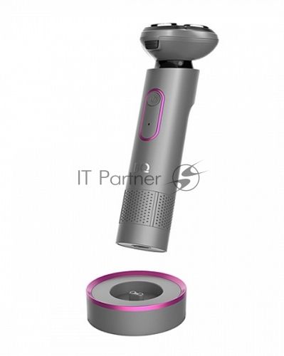 Бритва электрическая BQ SV1008 Gray-Pink. Мощность 5 Вт/Время зарядки 90 минут/Время беспроводной работы 90 минут/Влагозащита IPX6/Электропитание 110-240 В, 50-60 Гц/Ротационная головка бритвы/Мощный мотор/Индикатор заряда батареи/Портативная база для под