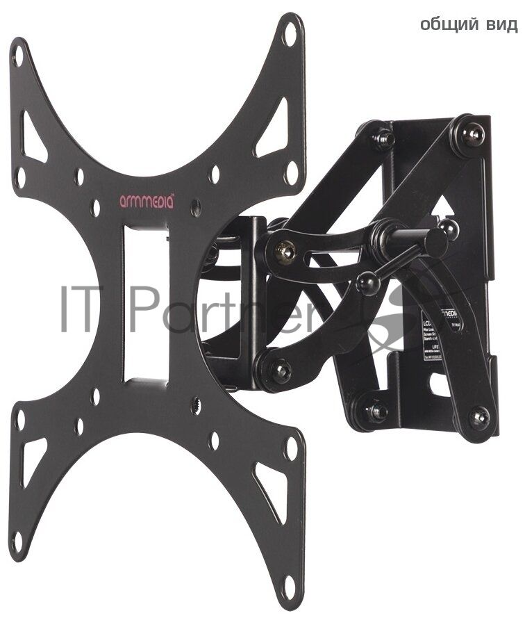Кронштейн Arm media LCD-301 black, настенный, 15"-37", max 30 кг, max VESA 200x200 мм