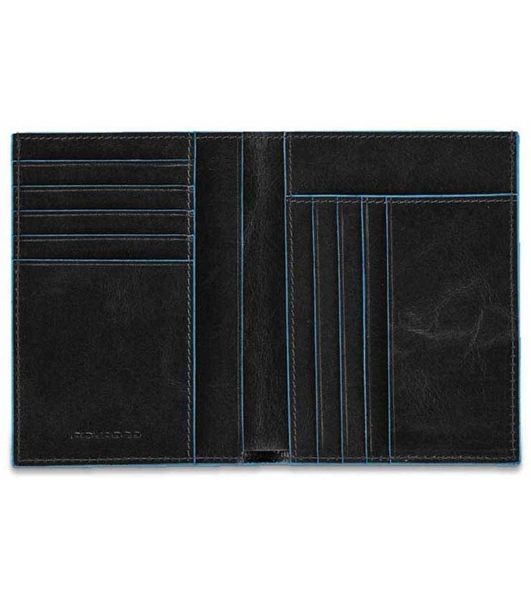 Кошелек мужской Piquadro Blue Square PU1393B2/N, натур.кожа, черный
