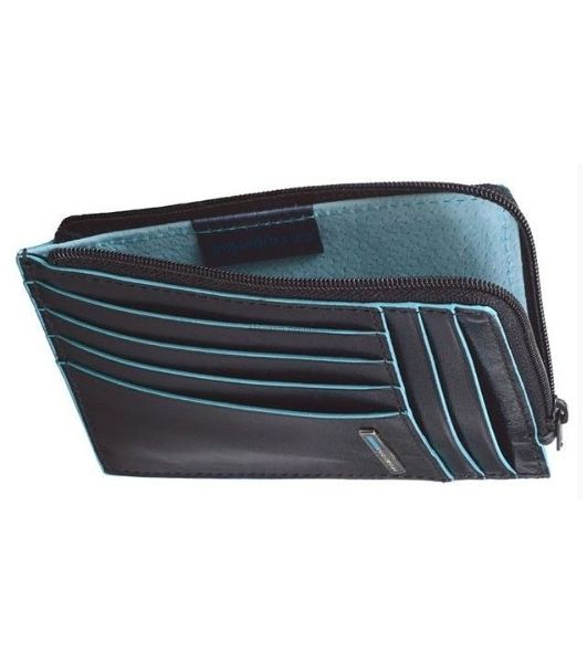 Чехол для кредитных карт Piquadro Blue Square PU1243B2R/N черный натур.кожа