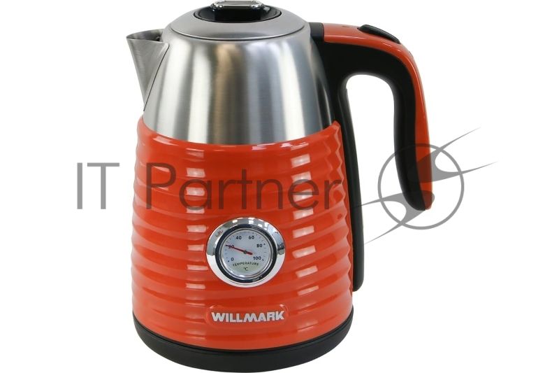 Чайник электрический Willmark WEK-1738PST терракот, 1,7л, 2200Вт