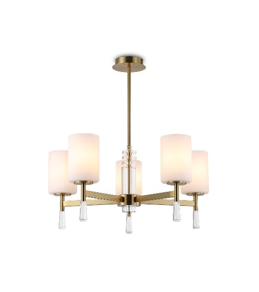 Люстра Ambrella light LH56261/5 BS/FR латунь/белый матовый E27/5 max 60W D600*590