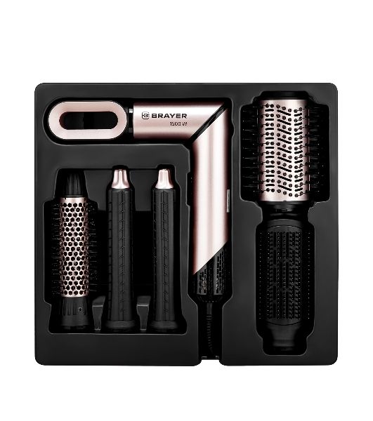 Фен-мультистайлер BRAYER BR3309, 1500 Вт, компактный, 25/32/40-61 мм