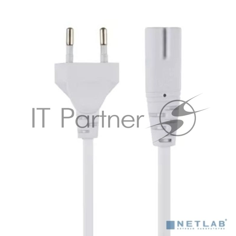 Кабель для аудио-видео техники IEC-320-C7, 2-pin 1,8m, белый, iOpen ACE023-W-1.8M