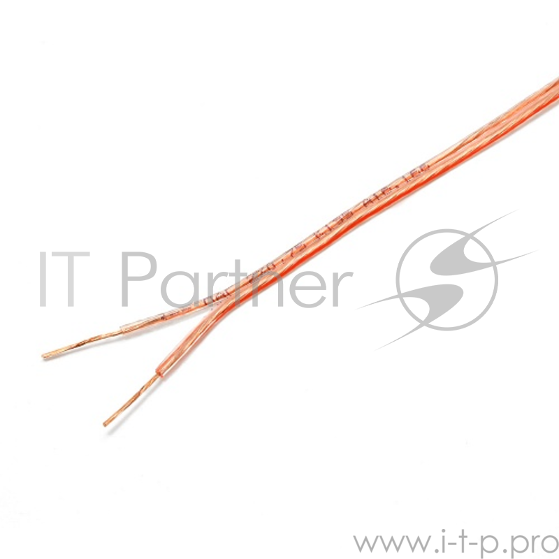 Акустический кабель Cablexpert CC-TC2x0,75-30M, прозрачный, 30 м, бухта