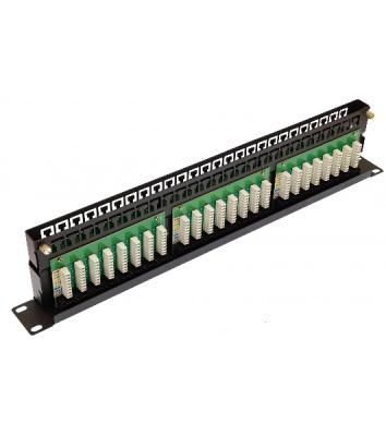 Патч-панель высокой плотности 19', 48хRJ-45, UTP, Cat.5e, 1U