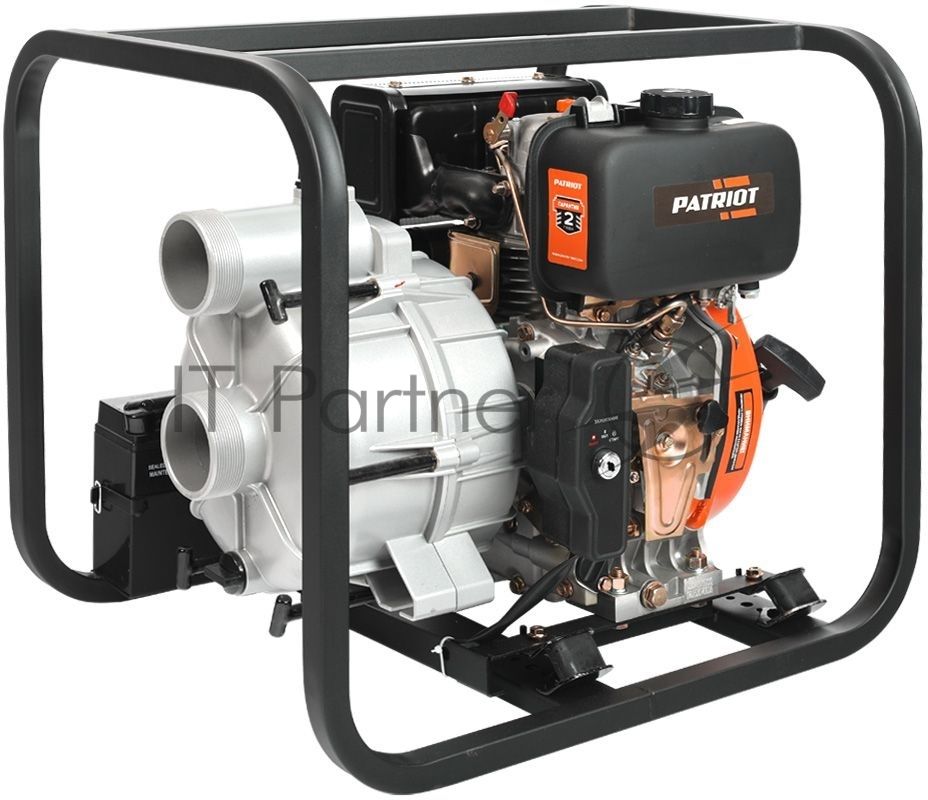 Мотопомпа Patriot MPD 3072 SFE4т дизель 296см3 5.7лс 75м3/ч 1200л/м глуб.8м напор25м 3'' бак3.5л