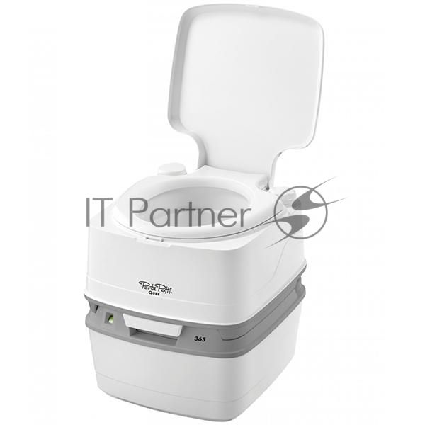 Биотуалет Thetford Porta Potti Qube 365 White (белый, нижн бак 21л, верхн бак 15л, ручн насос, индикатор заполн нижнего бака, размер 41,4х38,3х4
