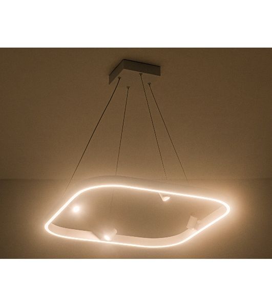 Подвесной светодиодный светильник Ambrella light FL5802/1+4 WH белый 50W 3000K/4200K/6400K 600*600*1200 (без ПДУ)