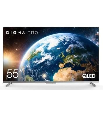 Телевизор Digma Pro 55" QLED 55D черный/черный DLED UHD 144Hz Smart TV Google TV 3GB/32GB