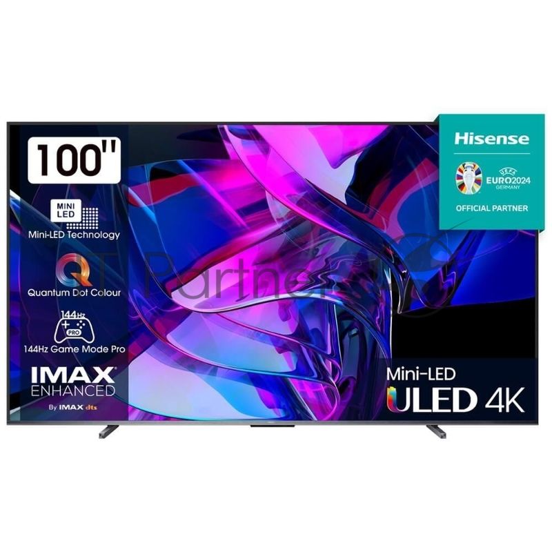 Телевизор  Hisense 100" 100U7KQ темно-серый Mini LED UHD 120Hz  Smart TV
