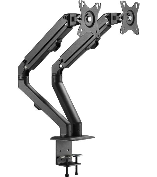 Кронштейн для мониторов Ultramounts UM729 черный 17"-27" макс.7кг крепление к столешнице поворот и наклон