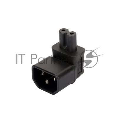 Переходник 4PH C14 - C7 угловой, черный, 4PH-R90292