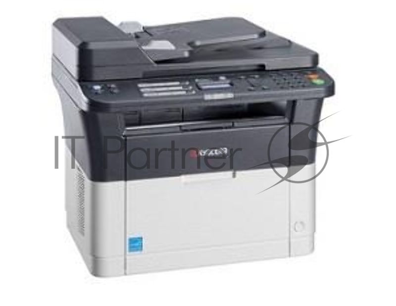 МФУ лазерное Kyocera Ecosys FS-1025MFP (1102M63RU0/1102M63RUV/1102M63RU2/1102M63NX2/1102M63DZ2), A4, ч/б, печ. до 25 стр/мин., скан. до 18 стр/мин. (ч/б) 6 стр/мин. (цвет), 600 x 1800 dpi (печать) 600x600dpi (скан), USB, RJ-45