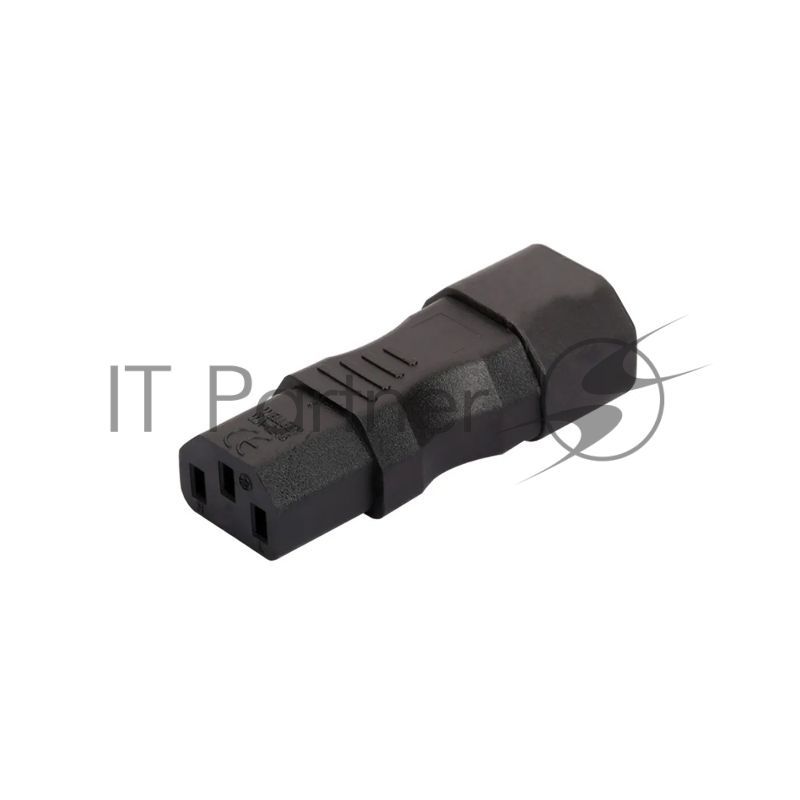 Переходник 4PH C13 - C14 прямой, черный, 4PH-R90366