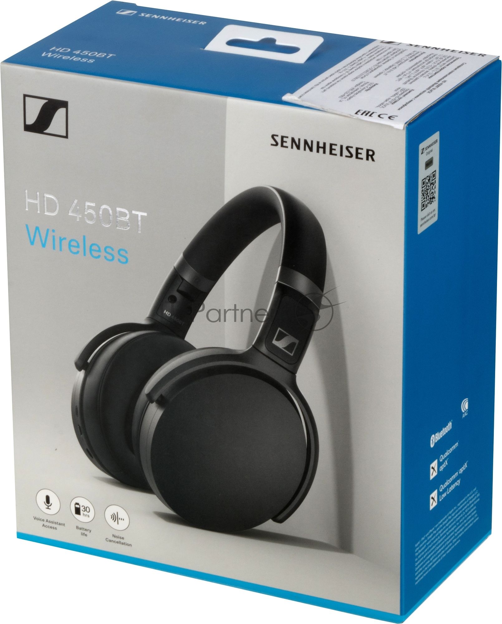 Наушники беспроводные Sennheiser Наушники беспроводные Sennheiser/ Bluetooth 5.0, накладные складные закрытые, активное шумоподавление, 18-22000Гц, 108дБ, микрофон, до 30 часов работы, аудиокедеки: SBC, AAC, AptX™, AptX™ Low Latency, 508386