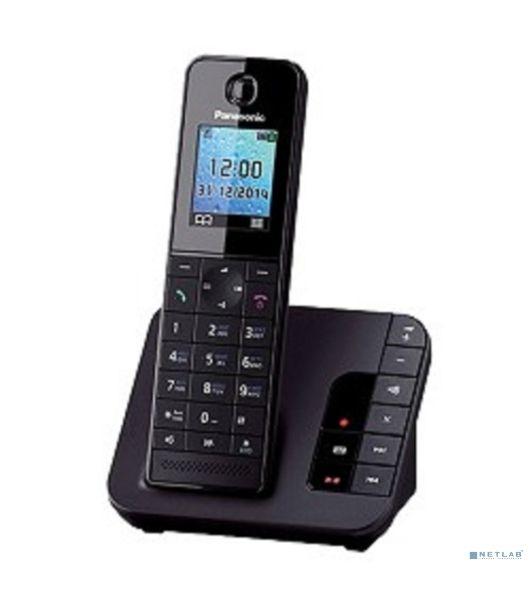 Телефон беспроводной (DECT) Panasonic KX-TGH220RUB черный АОН, Caller ID, "Радионяня"