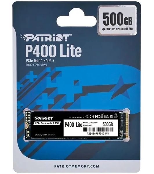 Накопитель SSD Patriot P400 Lite 500Gb (P400LP500GM28H)